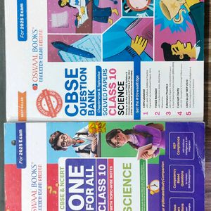 Oswal CBSE Question Bank and One For All Science