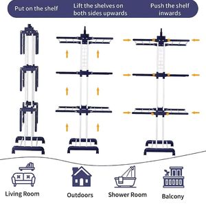 Three Tier Cloth Drying Stand
