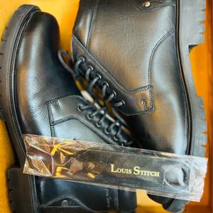 LOUIS STITCH BOOT BLACK