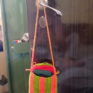 Hand Made Crochet Phone Bag