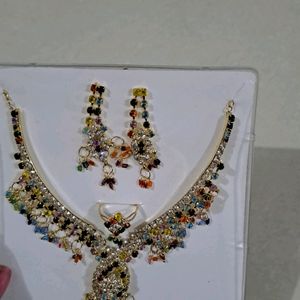 Multicolor Diamond Necklace