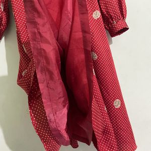 Vintage Polka Red Dress