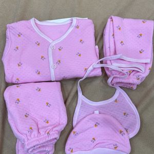 New Born Baby Winter Wear 5pcs Set