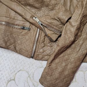 Brown Colur Lether Jacket