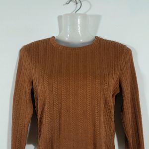 Brown Fitted Top (Women's)