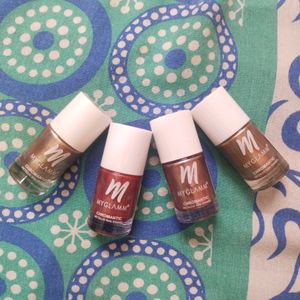 Myglamm  (2 Qnt )Chromantic Metallic 💅 Ename