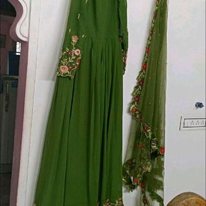 Long Embroidery Gown