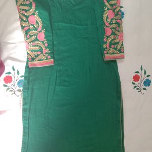 Punjabi Suit Including Embroidery Kurta & Salwar