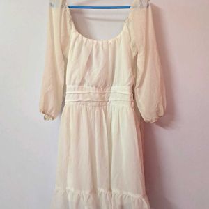 Women's White Skater Dress