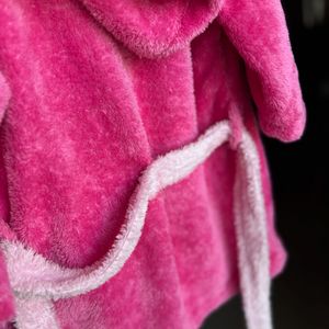 Pink Bathrobe For 3-4 Years