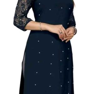 Full Body Moti Kurti With Net Sleeves Of Xl Size.