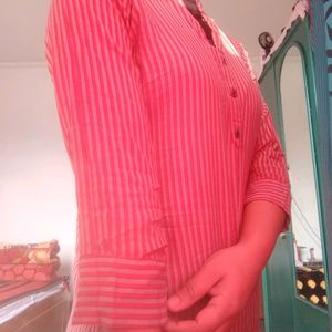 Striped Long Kurthi