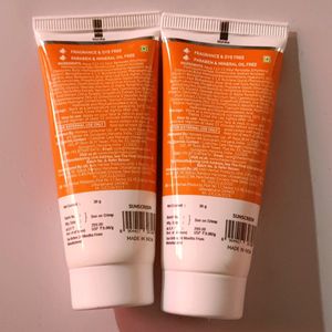 Combo Of The Derma Co Gel Sunscreen