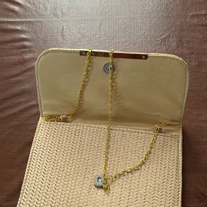 Golden Colour Sling Bag