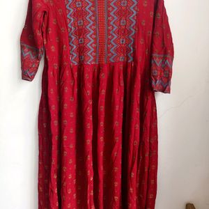 Maternity Kurta Red