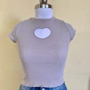 front Heart cut top