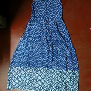 Blue Dress(Ankle Length)