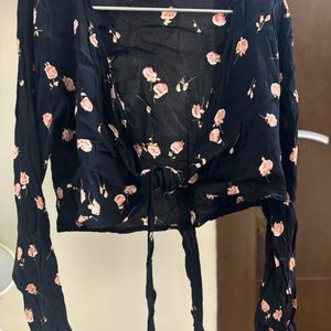 Floral Wrap Around Top