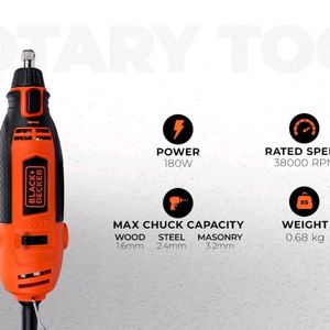 BLACK+DECKER RT18KA-IN 180W Electric Rotary Tool