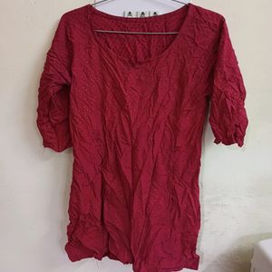 Maroon Kurti