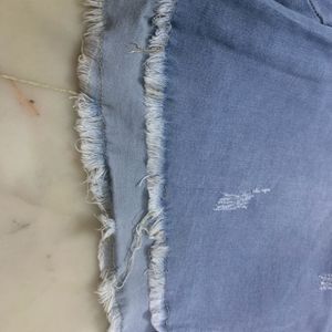 Light Blue Denim Shorts