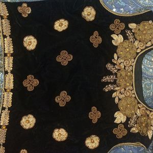 Velvet Zardosi Black Blouse