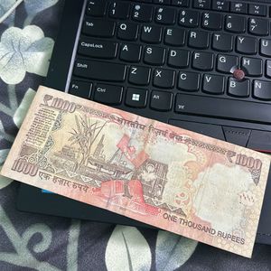 1000 Rupees Note For Sumit