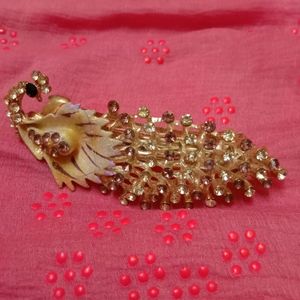 Peacock Design Hair Clip