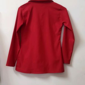 Lipstick Red Blazer Used Only Once Or Twice