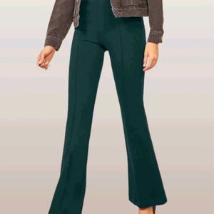 Bottle Green Bootcut Trouser