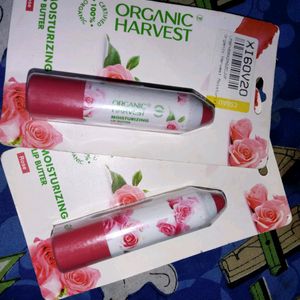 Organic Harvest Lipstick And Lip Balm Combo