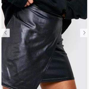 original Boohoo brand leather skirt