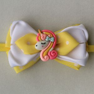 Grosgrain Unicorn Bow(Yellow)