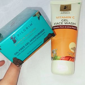 Pilgrim Vitamin C Facewash & Oil Free Gel Moisturi