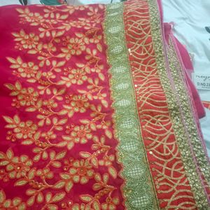 Designer Heavy Embroidery Saree 😍