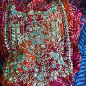Bandhni Print Gown Kurta