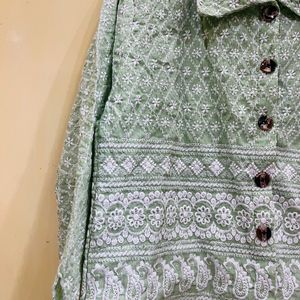 Short Chikankari Kurti