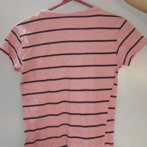 Pink Stripped Tshirt