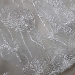 White EMBROIDERY DUPATTA