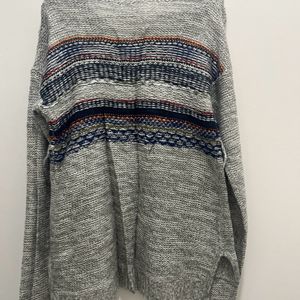 Grey Pullover High Low Style