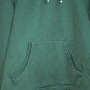 Dark Green Hooded Sweatshirt