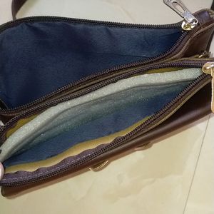 Sling Bag With Two Zip