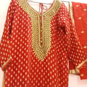 Banarasi Red Suit.