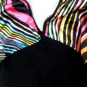 multicolored fashionable top