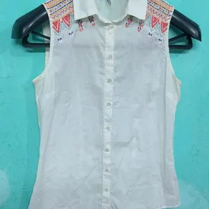 Embroidery Design Shirt Top