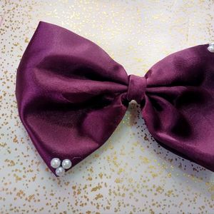 Purple Bow And scrunchy comb💜🥰