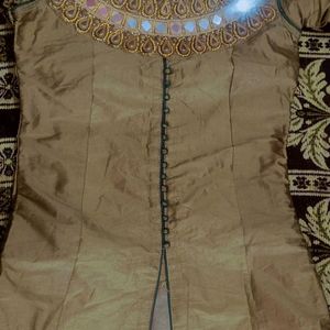 Skirt Top With Net Duppata
