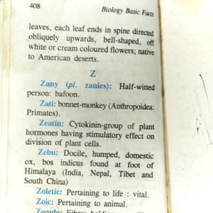 Mini Biology Dictionary