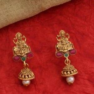 Spring South Style Lakshmi Devi Jhumka For Women