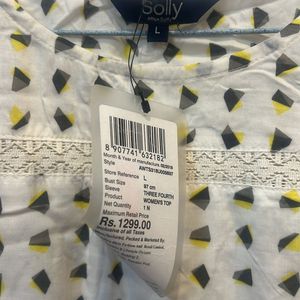 Tag New L Size Allen Solly Top